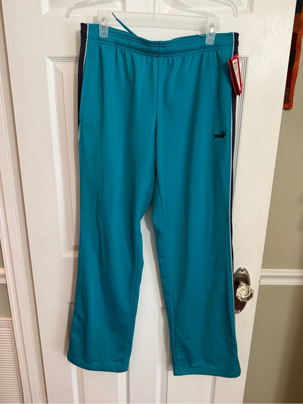 PUMA women’s  Teal Athletic Track Pants, NWT, XL